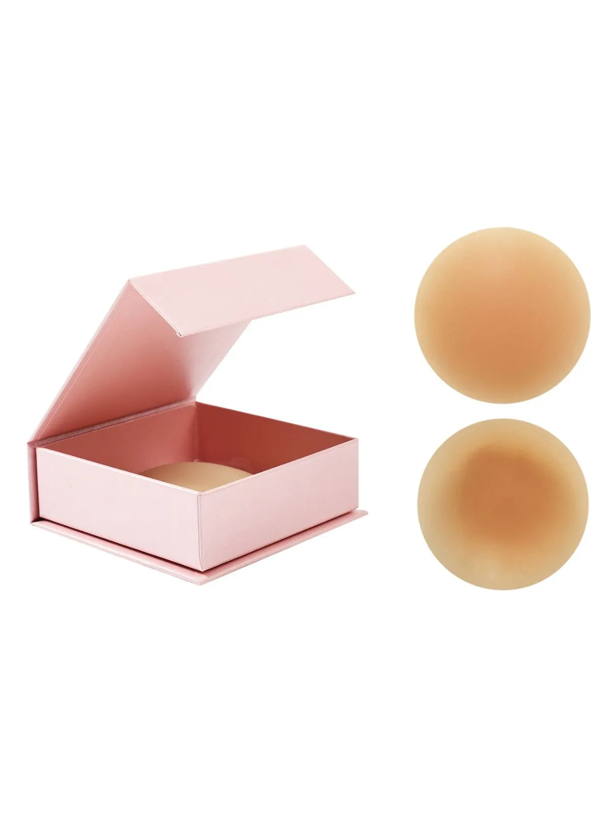 1 Pair Solid Silicone 'non-sticky' Nipple Cover Bra