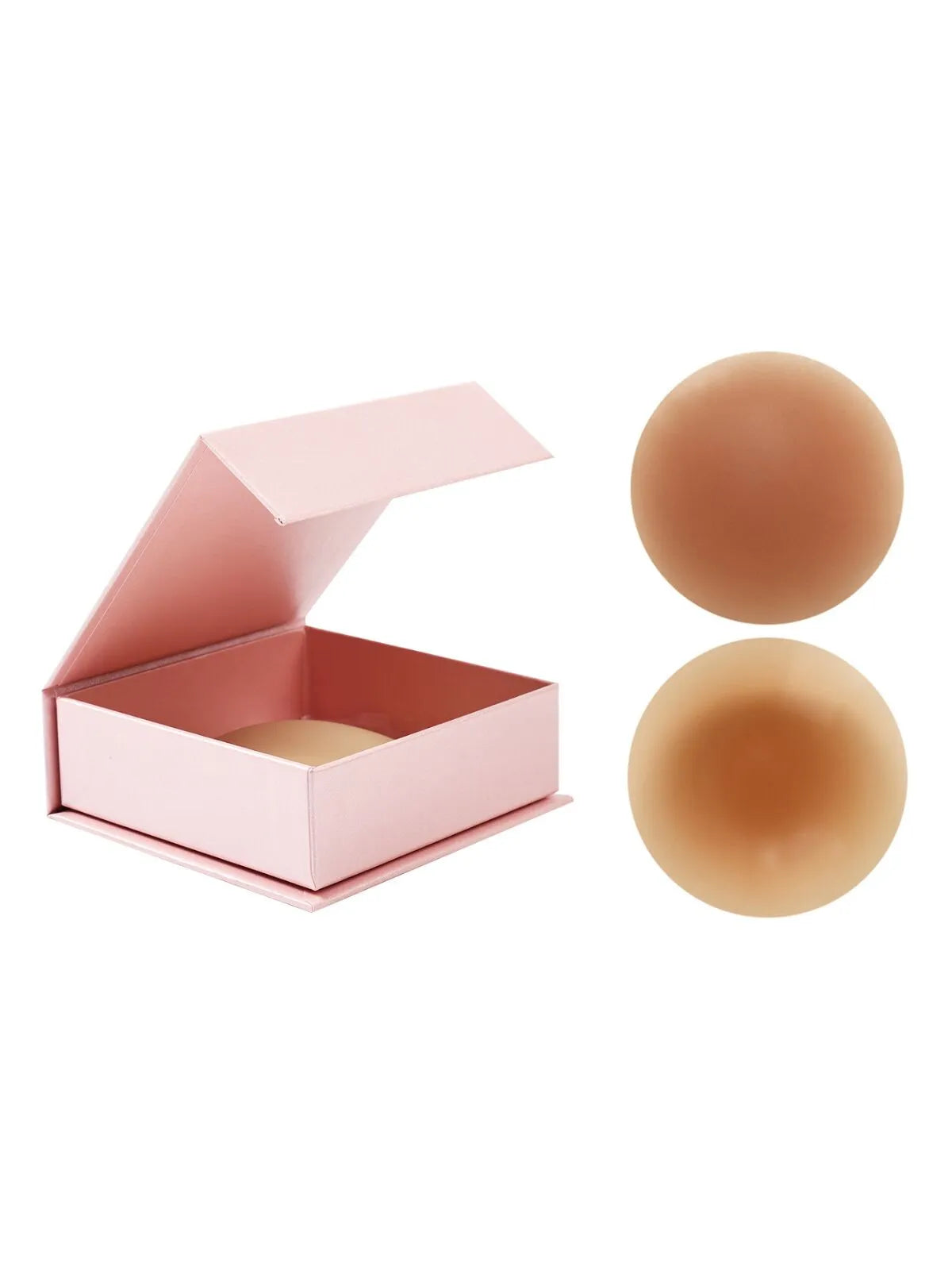1 Pair Solid Silicone 'non-sticky' Nipple Cover Bra