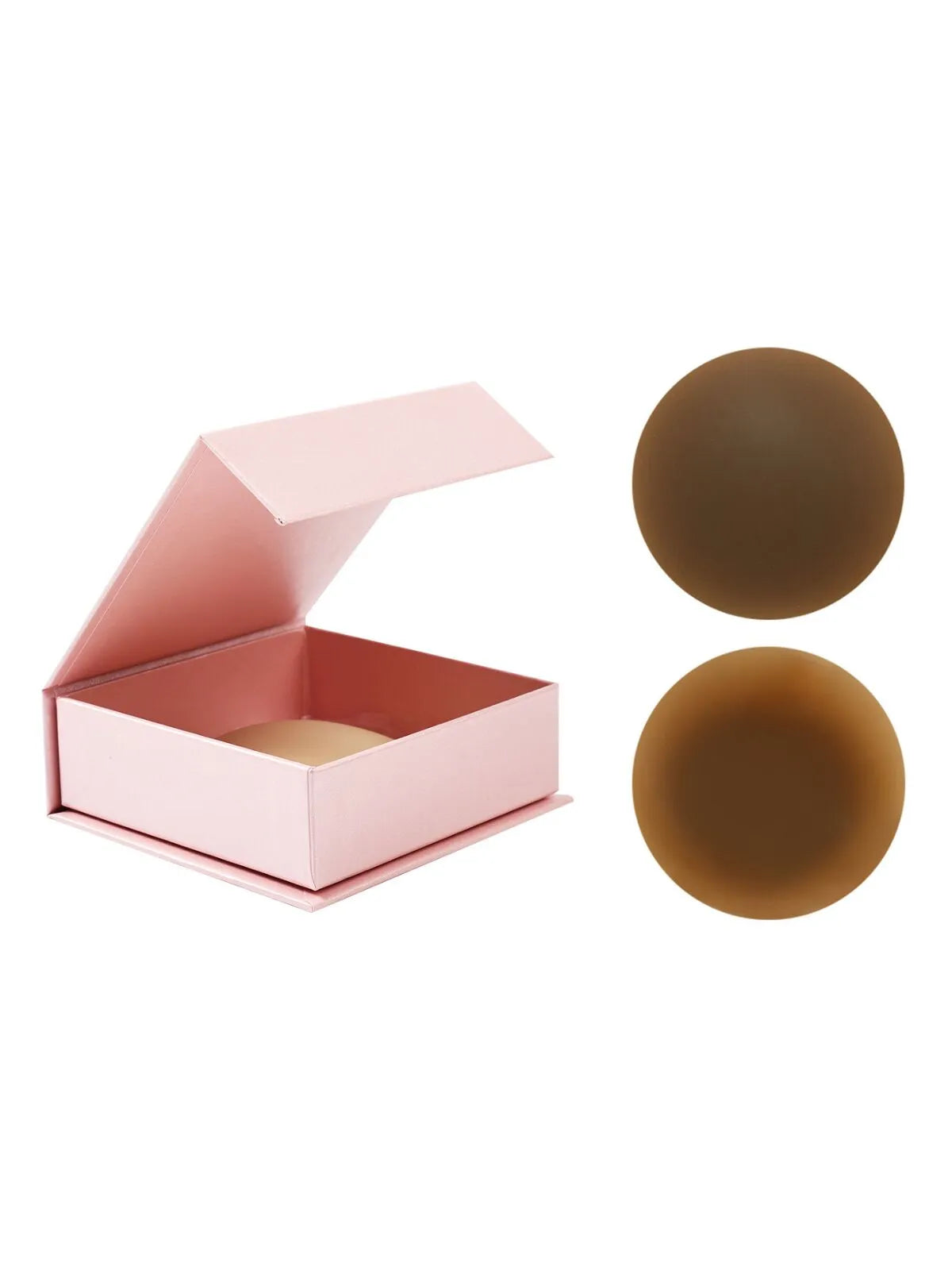 1 Pair Solid Silicone 'non-sticky' Nipple Cover Bra
