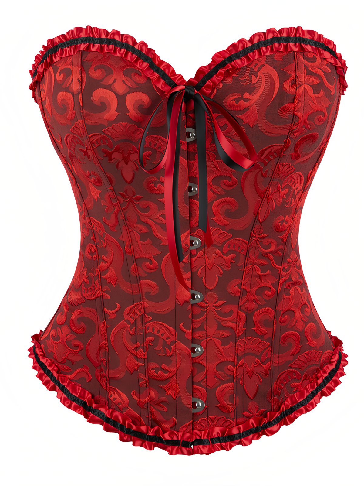 Lace-up Strapless Corset Bandeau