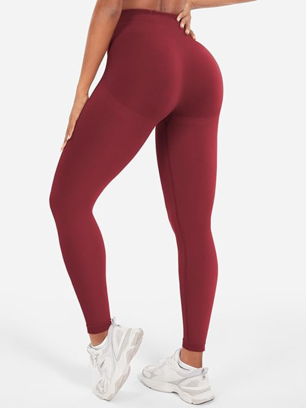 Seamless Workout Watermelon Red Tummy Control Butt Lifting Gym Leggings