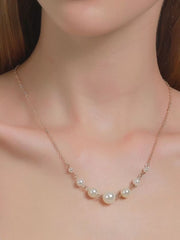 Elegant Style 1pc Pearl Alloy Necklace