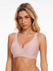 1pc Solid Wireless Comfortable Bras & Bralettes