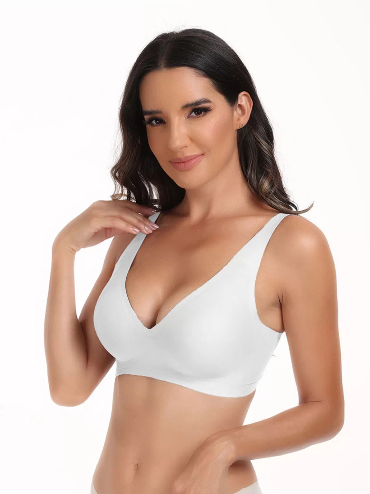 1pc Solid Wireless Comfortable Bras & Bralettes