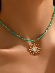 Casual Style 1pc Solid Chain Alloy Necklace