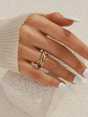Western Style 1pc Solid Titanium Alloy Ring
