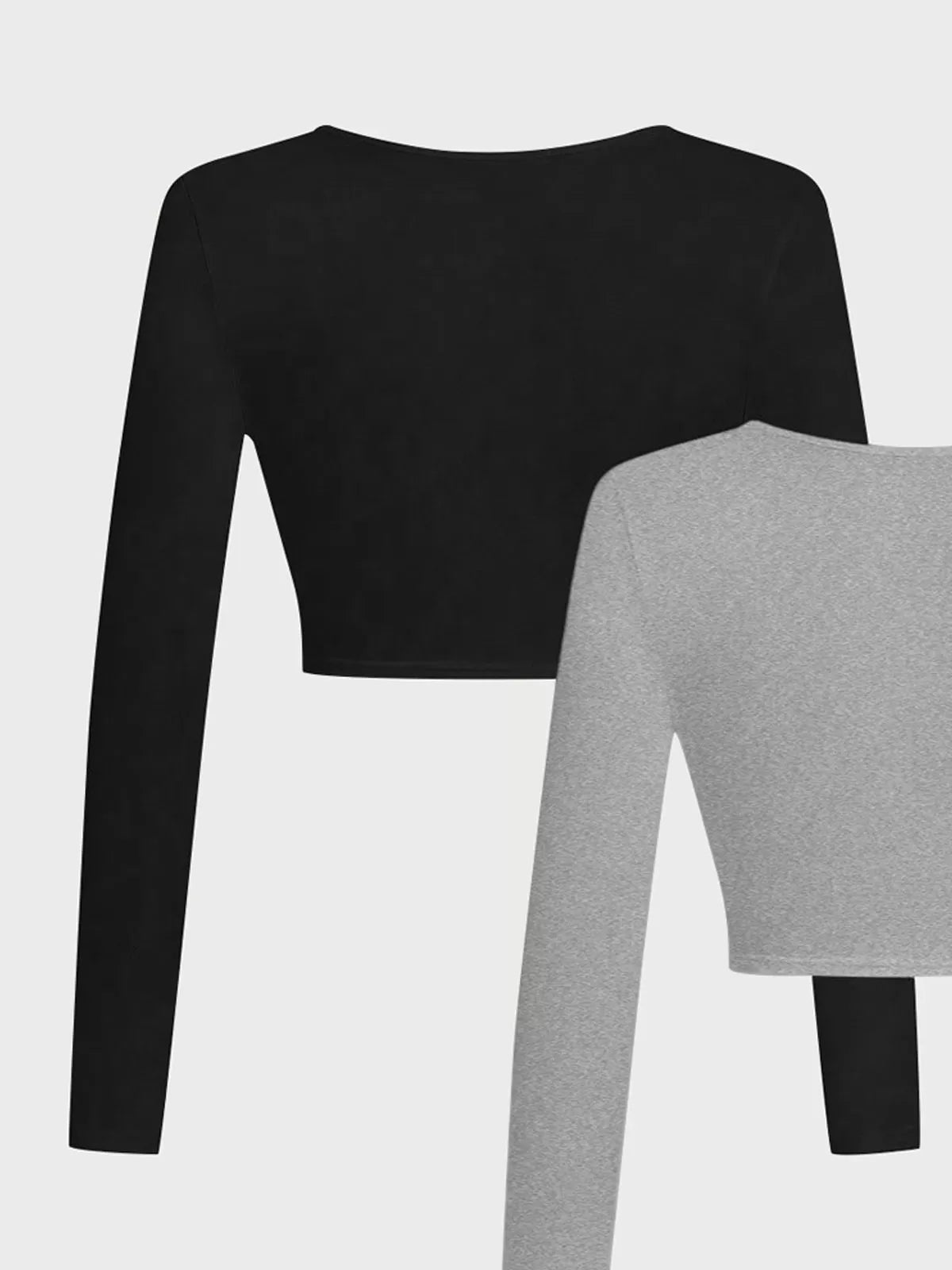 2-Pack Solid Scoop Long Sleeve T-shirt