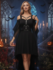 Halloween Gothic Vintage Female Clothing Sexy Bodycon Dresses