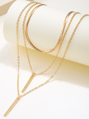 Elegant Style 1pc Geometric Zinc Alloy Necklace