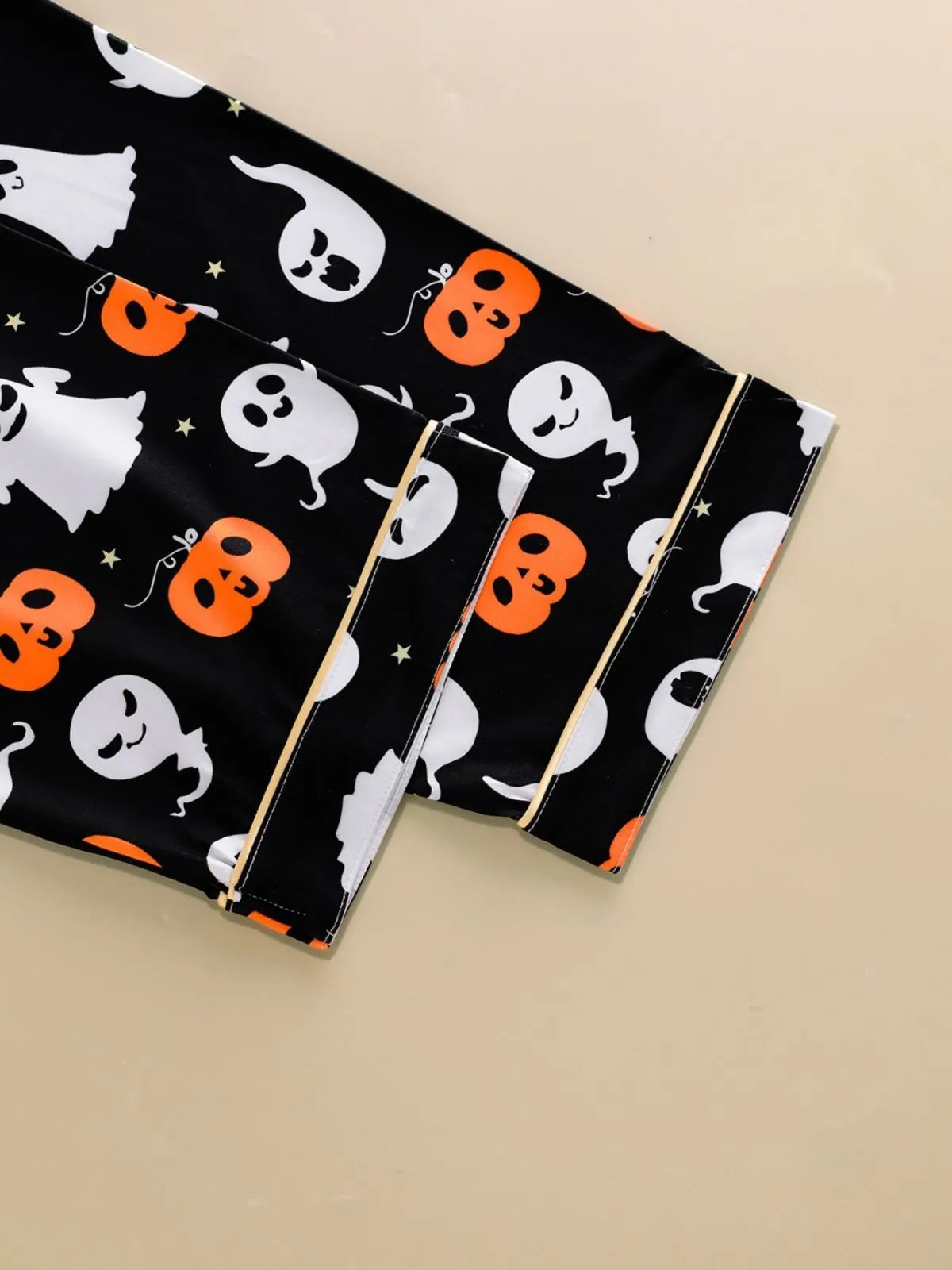 2pcs Halloween Pumpkin Cute Ghost Pajama Pants Set