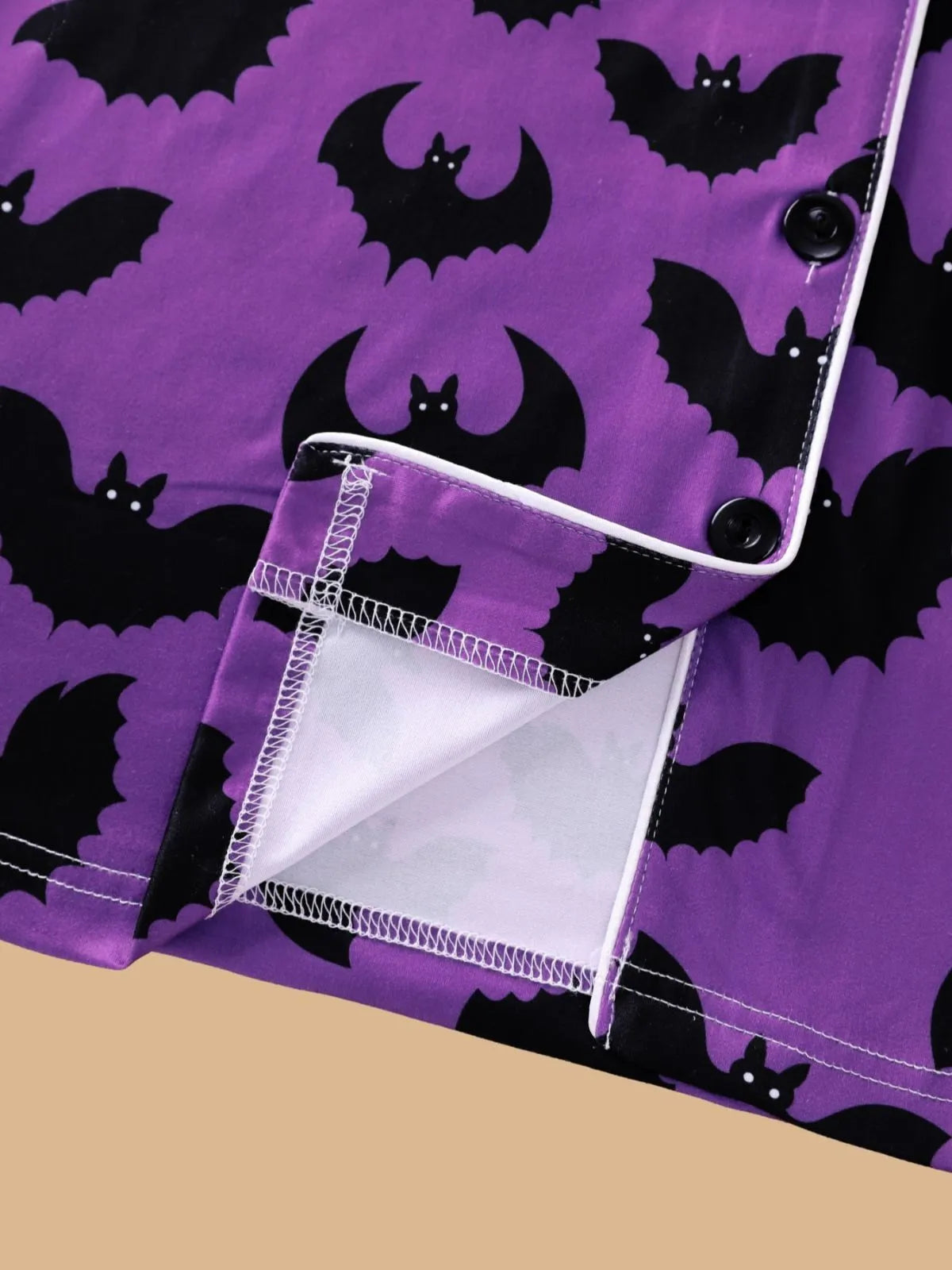 2pcs Halloween Bat Print Pajama Pants Set