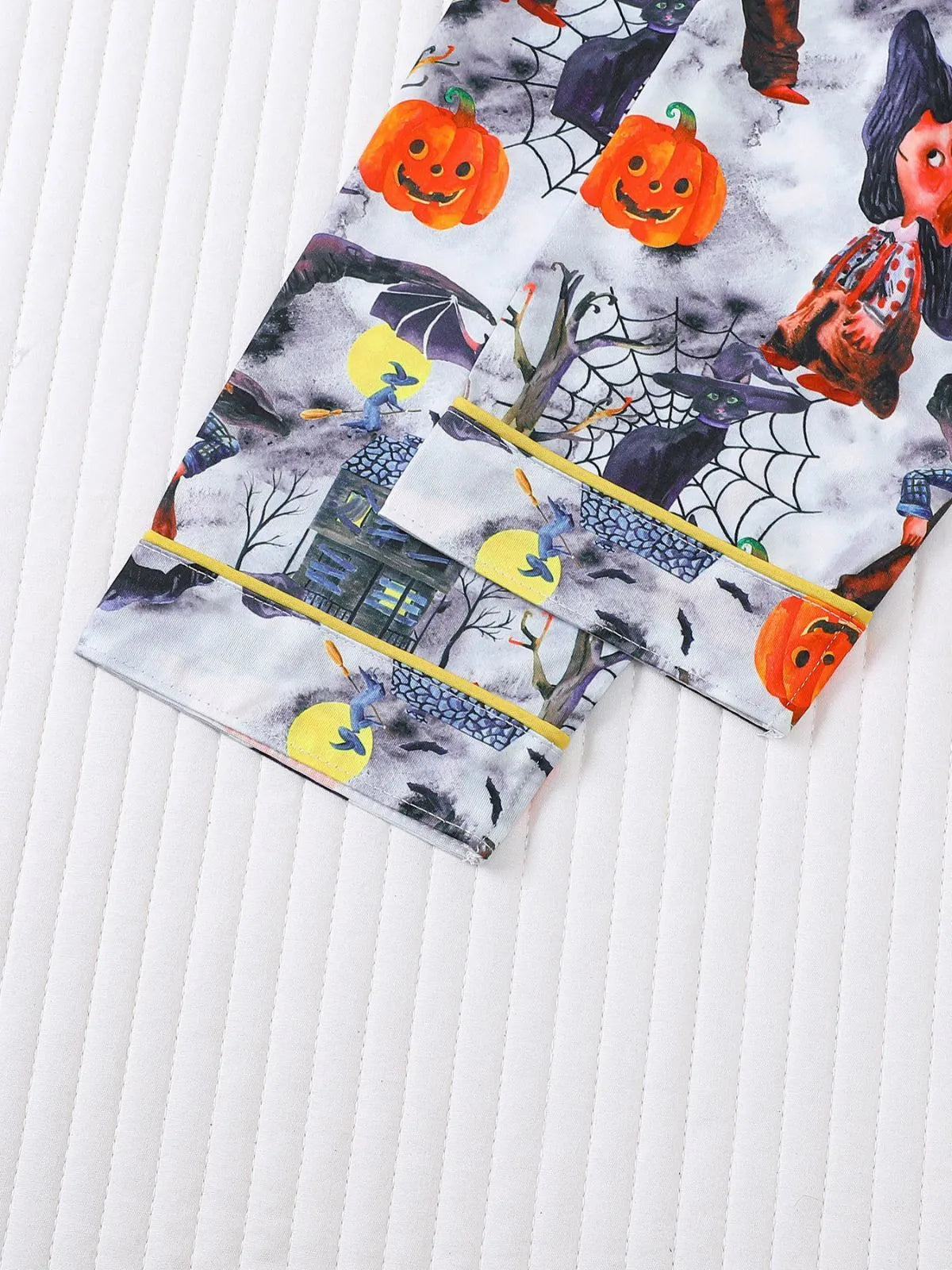 2pcs Halloween Pumpkin Ghost Pajama Pants Set