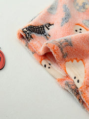 2Pcs Comfortable Halloween Print Glow in The Dark Crop Tank Top Pajama Shorts Set