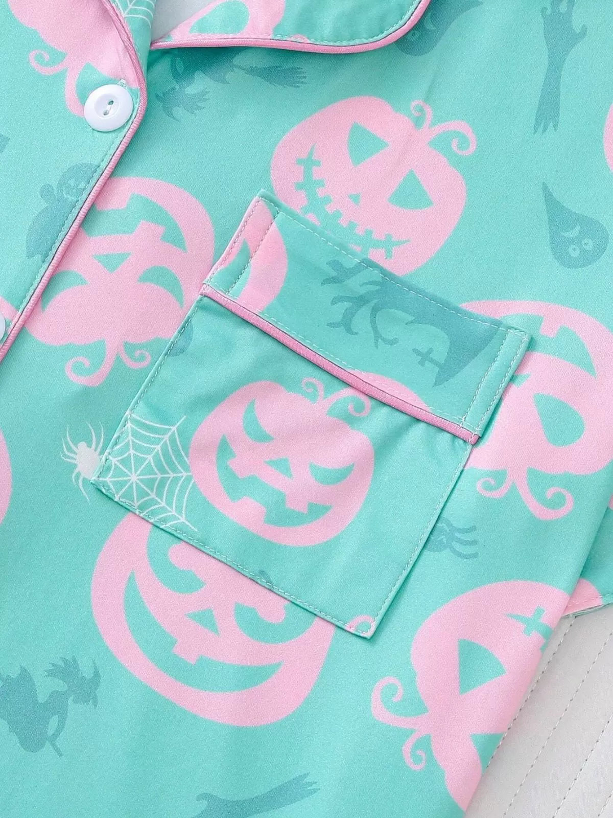 2pcs Halloween Pajama Shorts Set