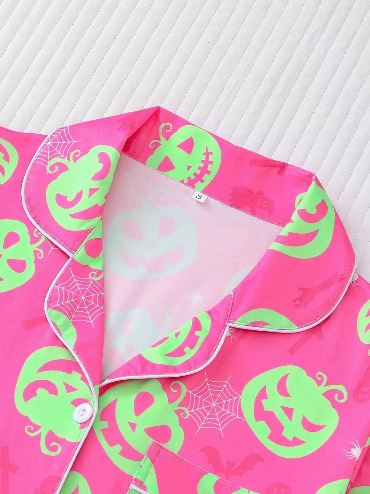 2pcs Halloween Pajama Shorts Set