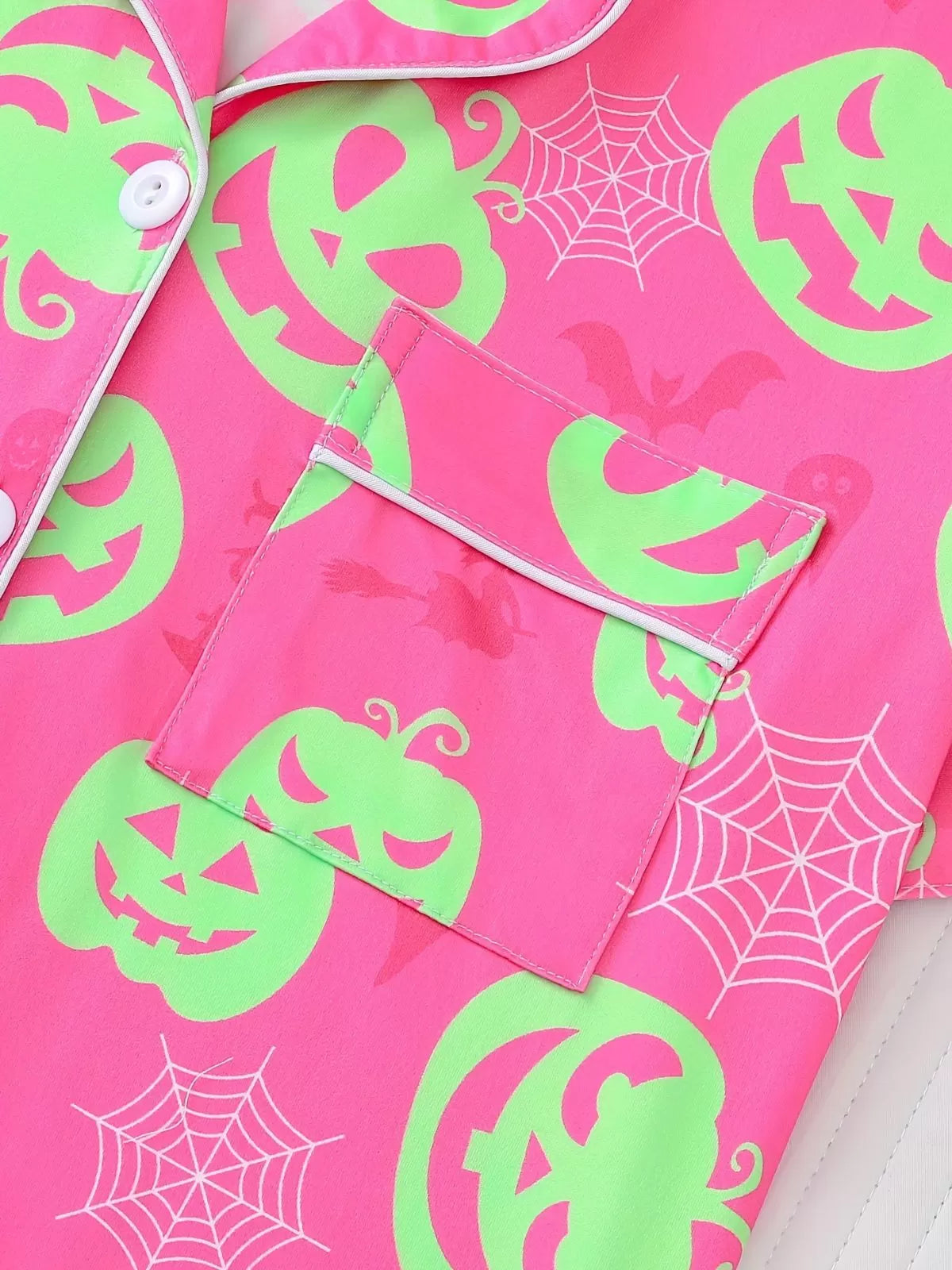 2pcs Halloween Pajama Shorts Set