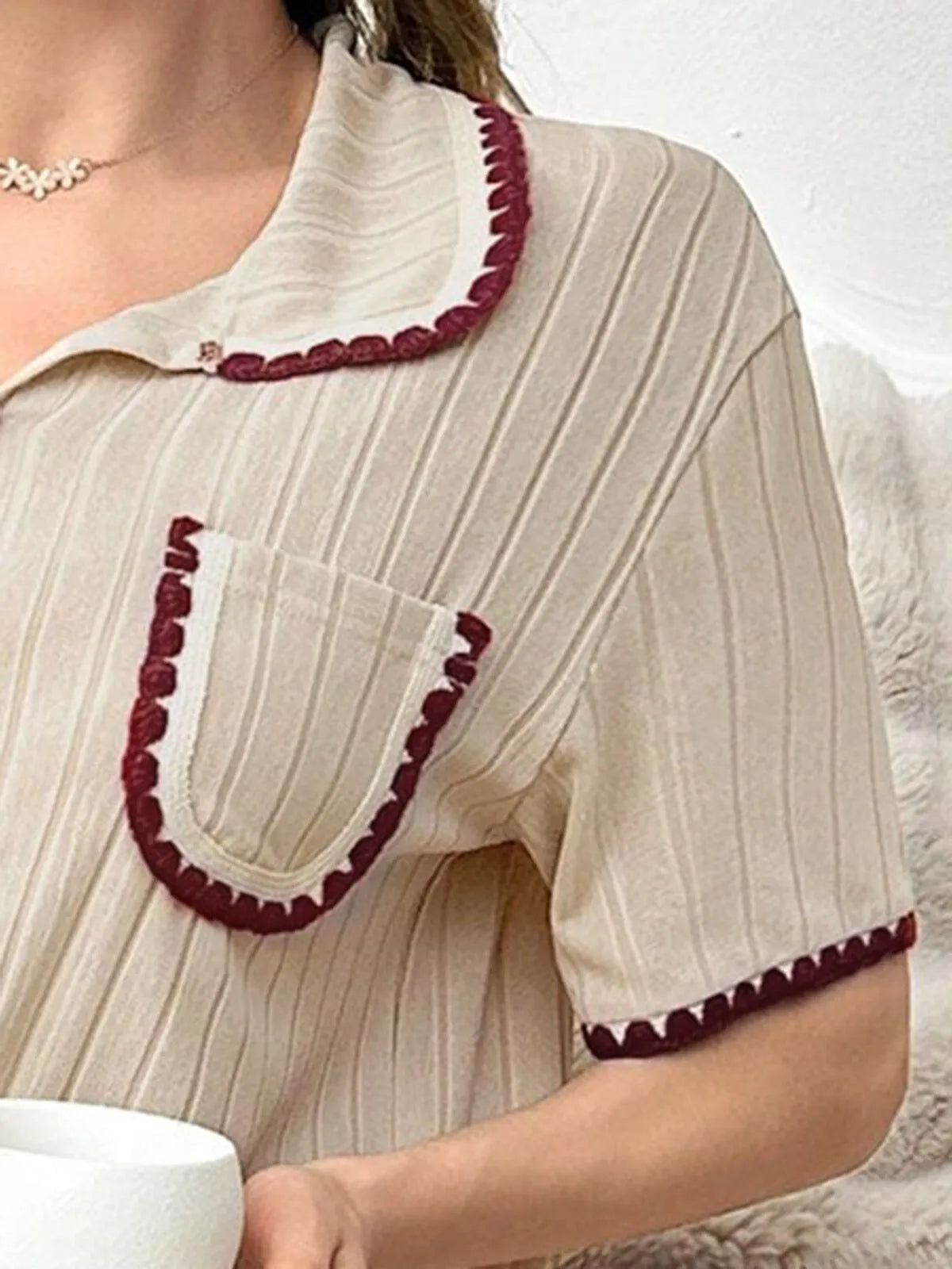 2pcs Solid Pajama Pants Set