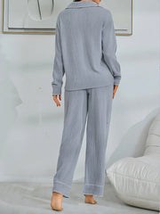 2pcs Striped Pajama Pants Set