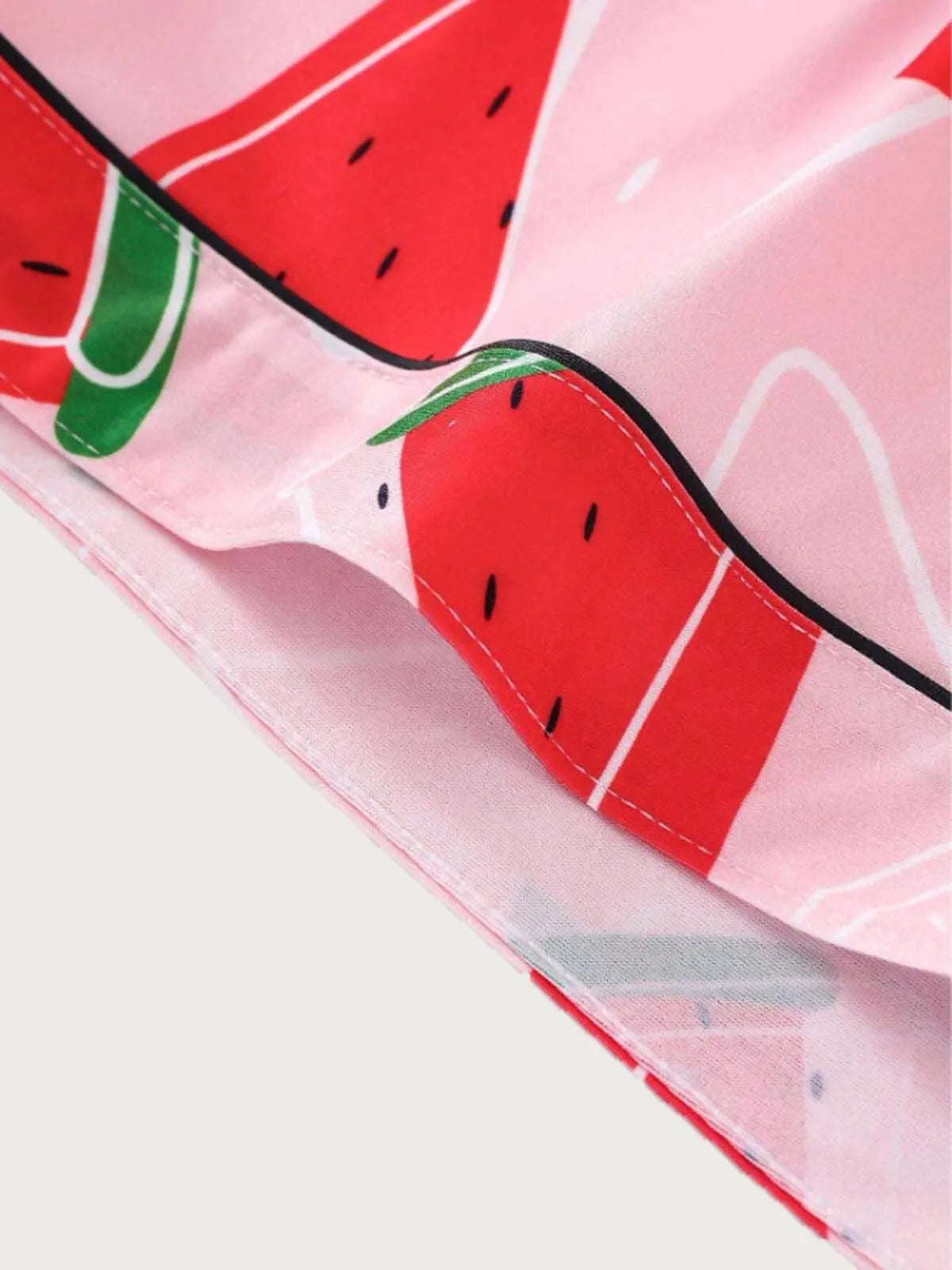 2pcs Watermelon Pajama Shorts Set