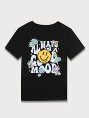 3-Pack Butterfly Round Neck Short Sleeve T-shirt
