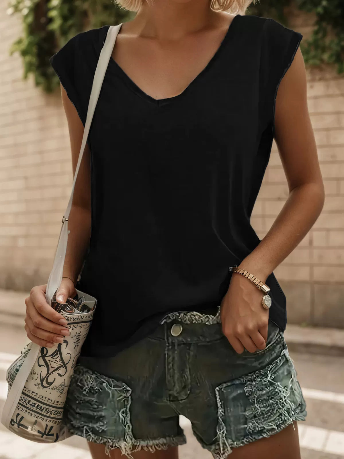 3-Pack Solid V-neck Cami