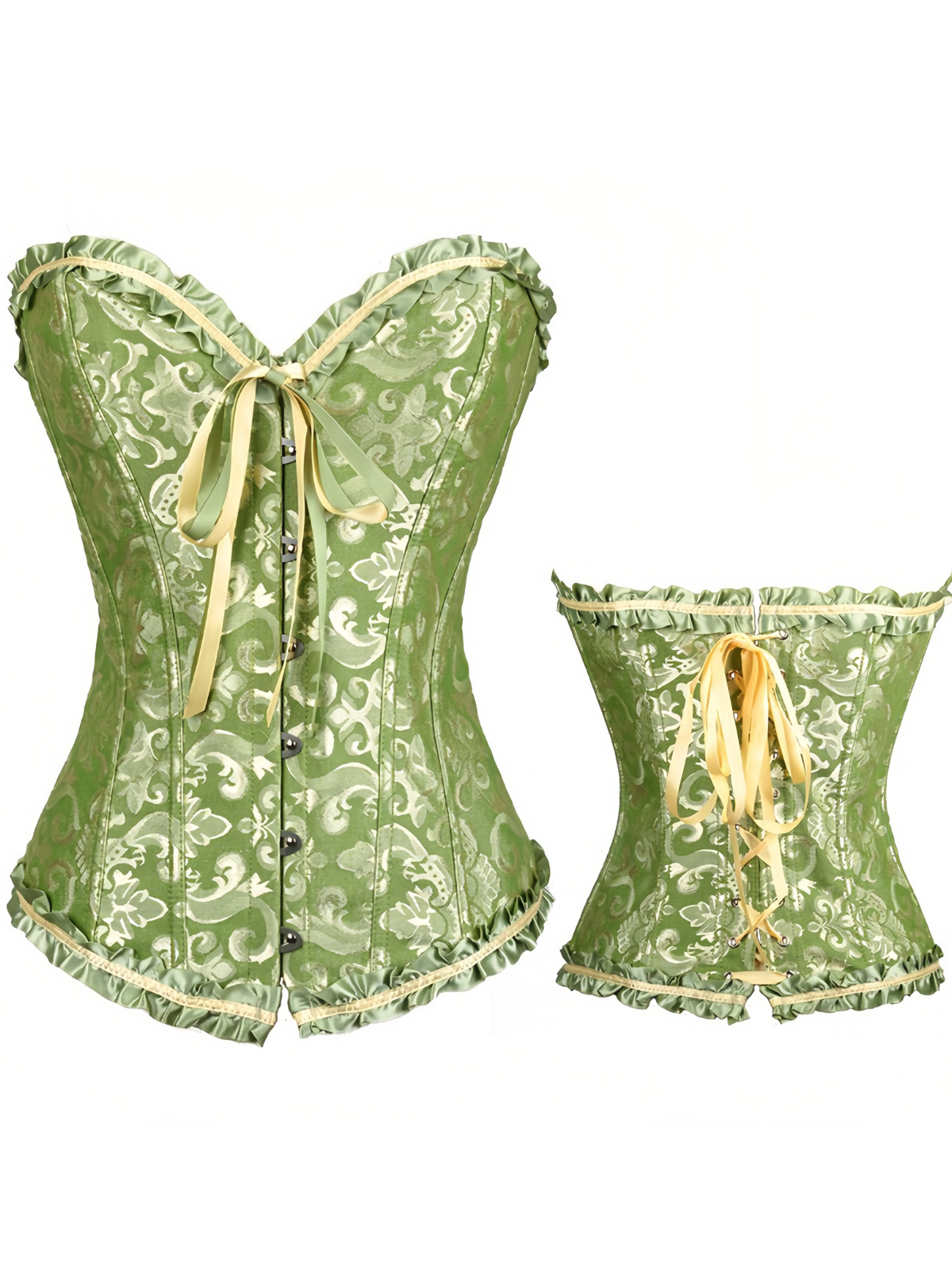 Lace-up Strapless Corset Bandeau