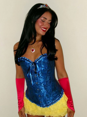 Lace-up Strapless Corset Bandeau