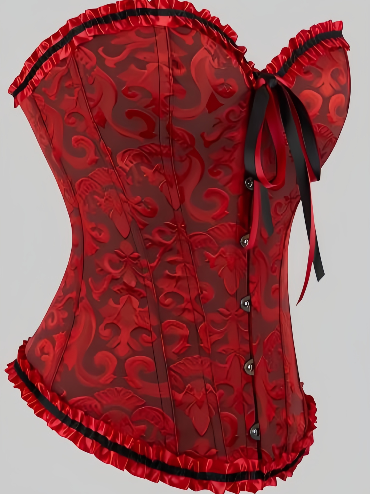 Lace-up Strapless Corset Bandeau