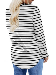 Solid Round Neck Tunic Sweatshirt for Leggings Fall Fashion