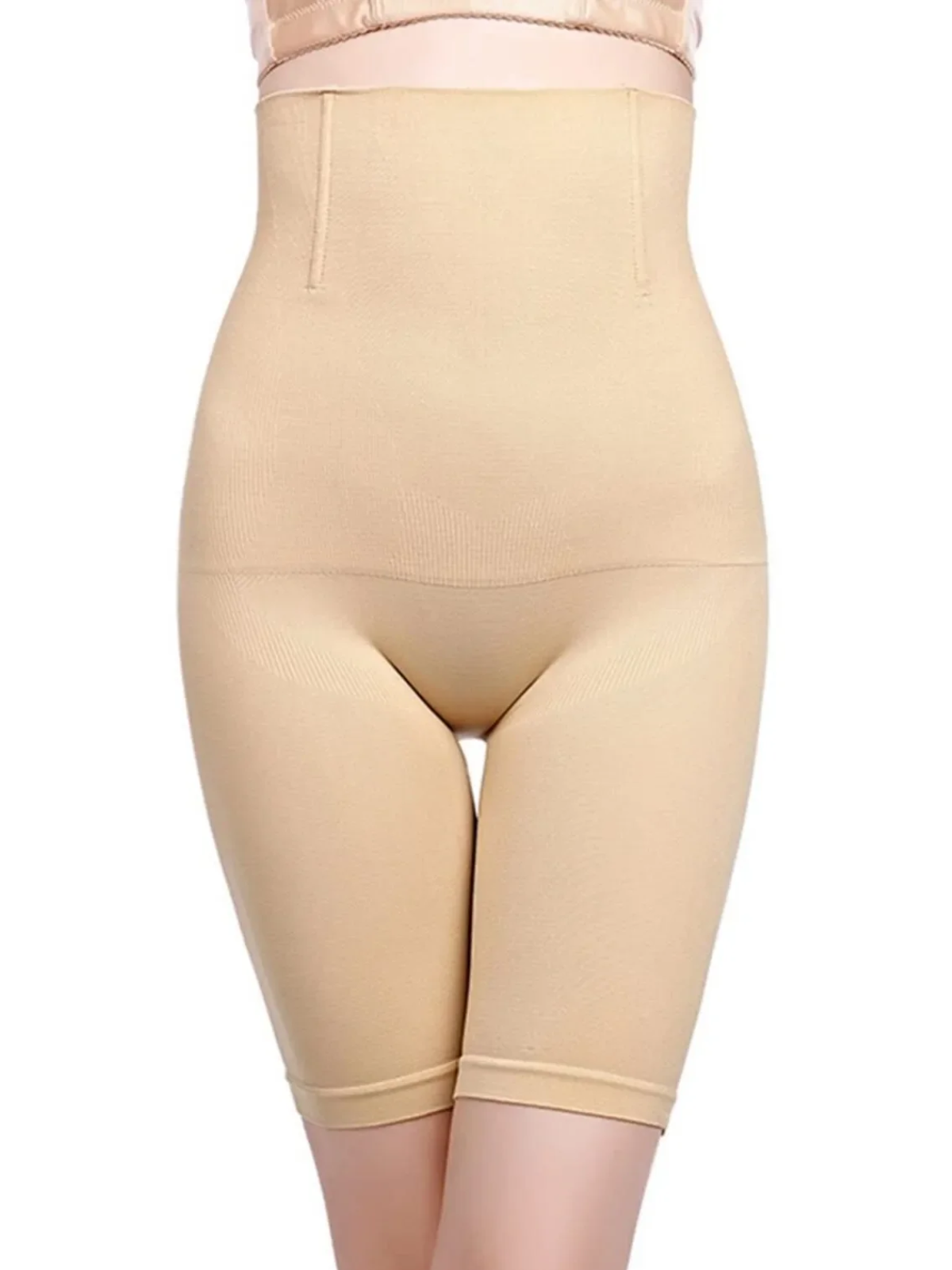 Solid Tummy Control Shapewear Super High-Waisted Shorts