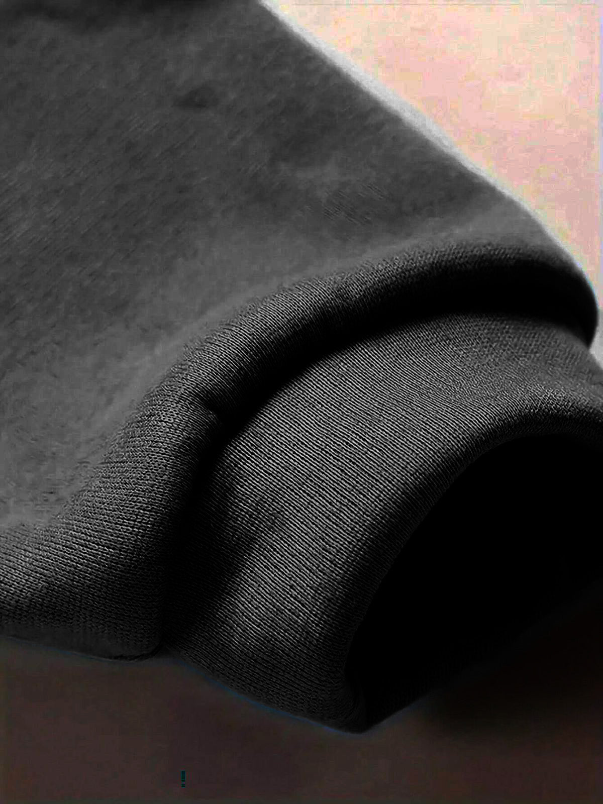 Solid Drop Shoulder Hooded Sweatshirt & Solid Sweatpants