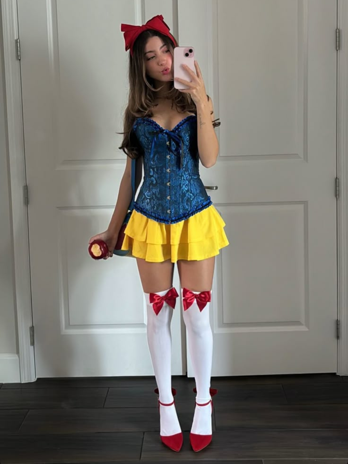 Lace-up Strapless Corset Bandeau