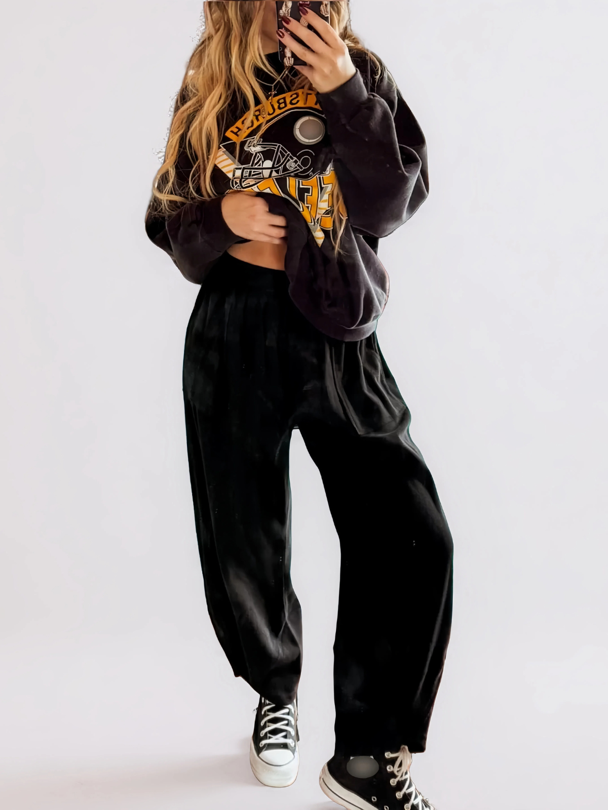 Bohemin Comfy Solid Colour Pocket Baggy High Rise Palazzo Pants