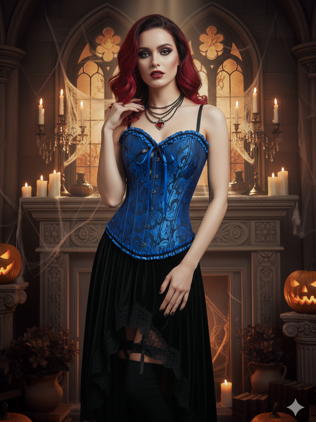 Lace-up Strapless Corset Bandeau