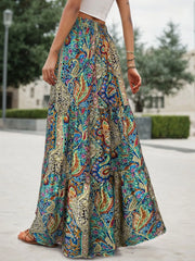 All Over Print Medium Rise Skirt