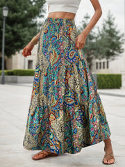 All Over Print Medium Rise Skirt