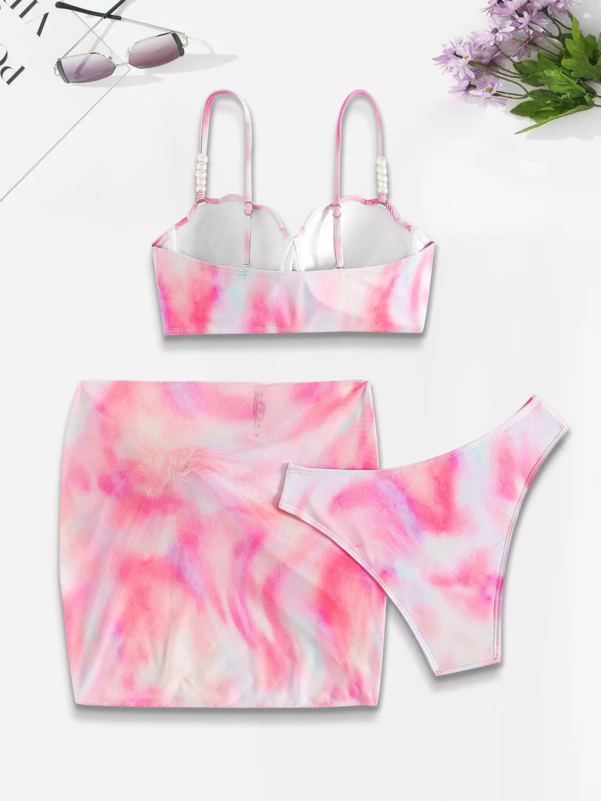 All Over Print Pearl Low Rise Bikini Sets