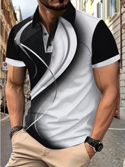 All Over Print Lapel Polo