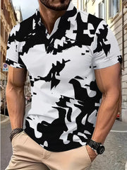 All Over Print Regular Sleeve Short Sleeve Polo