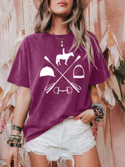 Animal Round Neck Regular Sleeve Short Sleeve Regular T-shirt