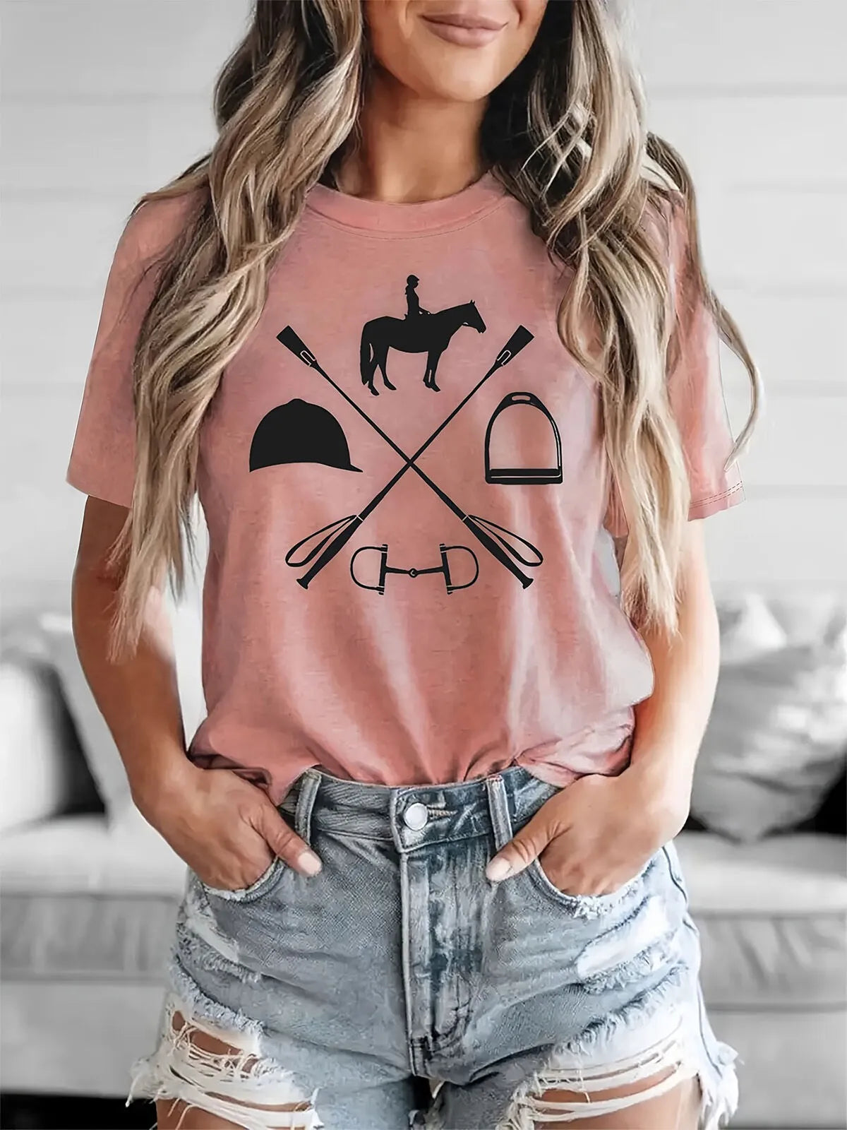 Animal Round Neck Regular Sleeve Short Sleeve Regular T-shirt