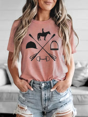 Animal Round Neck Regular Sleeve Short Sleeve Regular T-shirt