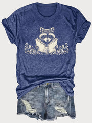 Bear Round Neck Regular Sleeve Short Sleeve Regular T-shirt