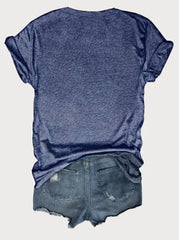 Bear Round Neck Regular Sleeve Short Sleeve Regular T-shirt