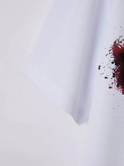 Ink Splash Blood Casual Polo