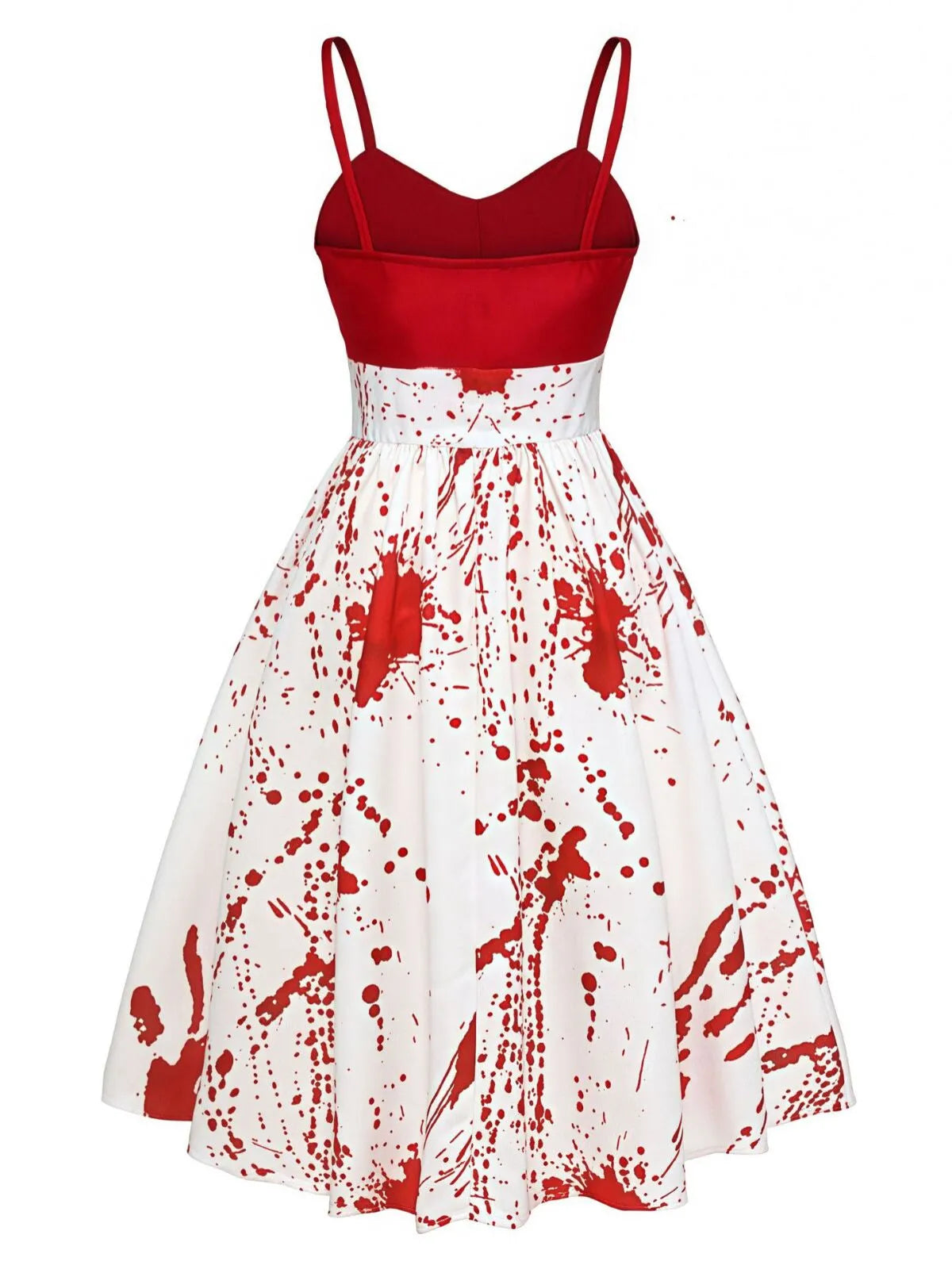 Blood Halloween Spaghetti Strap A-line Dress