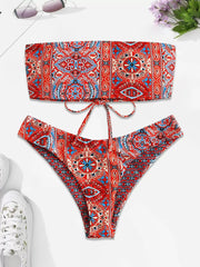 Bohemian Tie Back Low Rise Bikini 