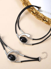 Boho Style 2pcs Eye Zinc Alloy Jewelry Set