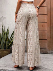 Breezy Geometric High Rise Palazzo Pants