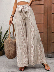 Breezy Geometric High Rise Palazzo Pants
